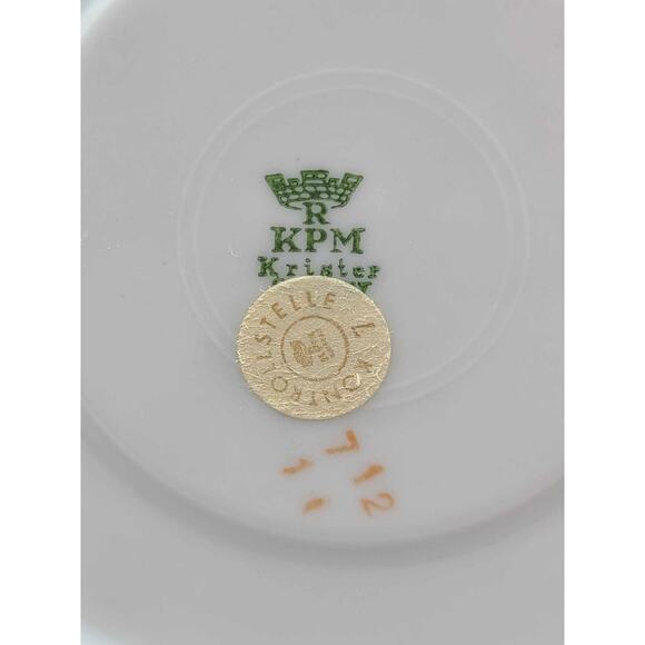 Vintage KPM Krister Germany Set of 12 Small Plate/Saucer. Excellent! - Picture 2 of 6